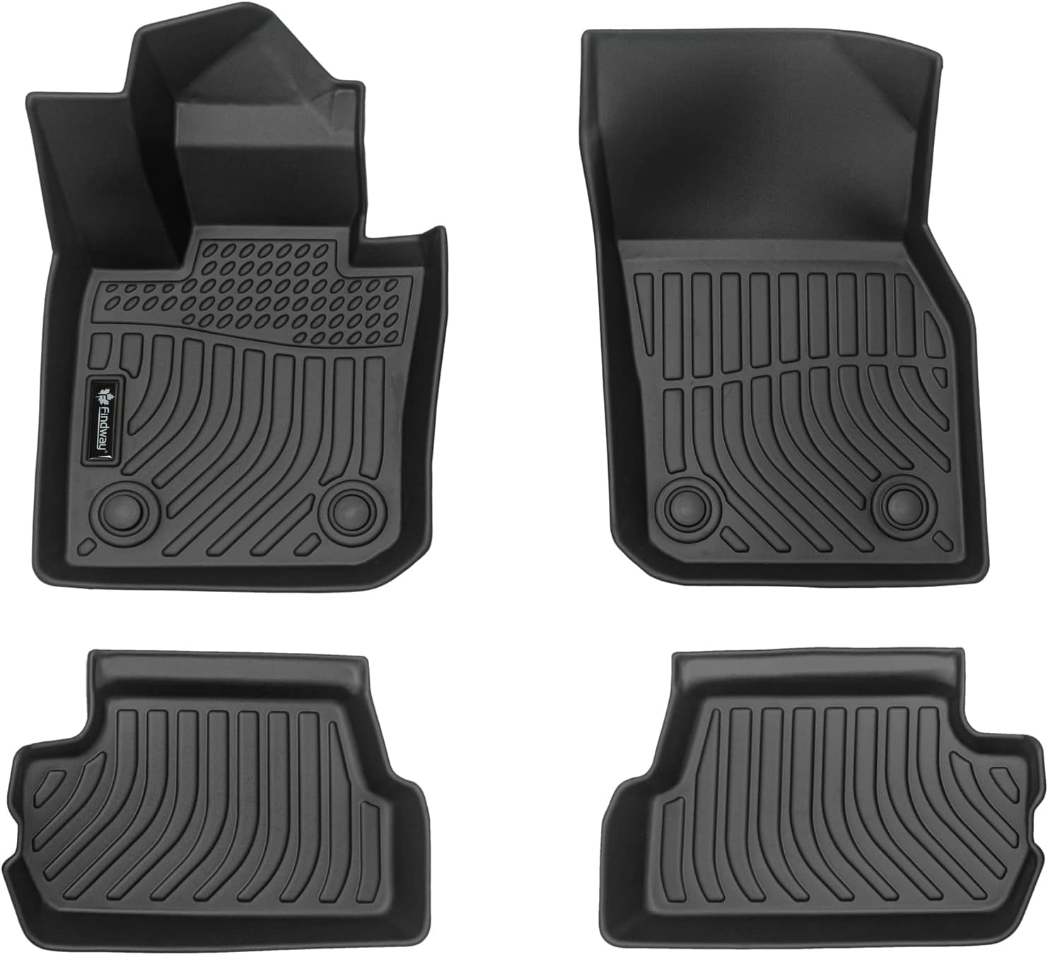 Findway F100 3D Car Floor Mat/Liner (TPE Rubber) Compatible with Mini