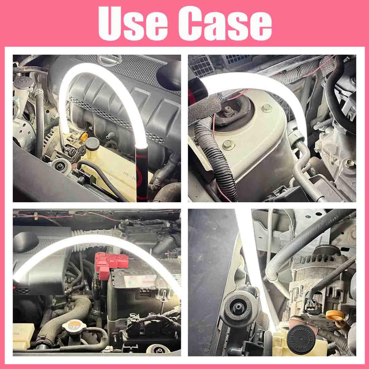 Generico Torcia A Led Flessibile E Portatile,Asta Luminosa A Led Da 27" Ricaricabile,Ad Alta Luminosità E Con 3 Modalità Di Illuminazione,Riparazioni Auto,Ispezioni,Lavori Idraulici E Spazi Ristretti