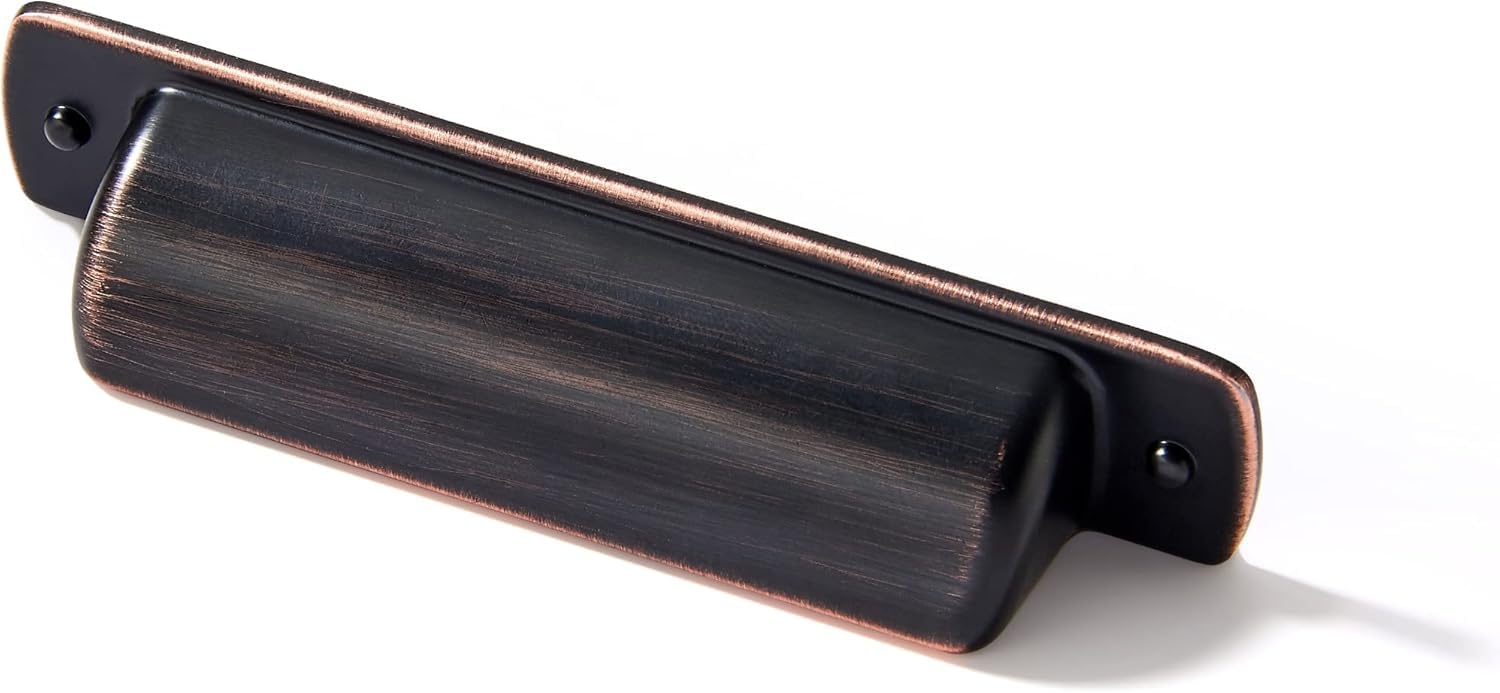 Khtumeware - 80263 Oil Rubbed Bronze Cabinet Pulls CTC 4 in (102 mm) 10 Pack