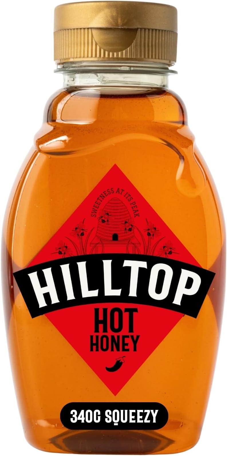 Hilltop Honey - Hot Honey -Squeezy Bottle - 340g