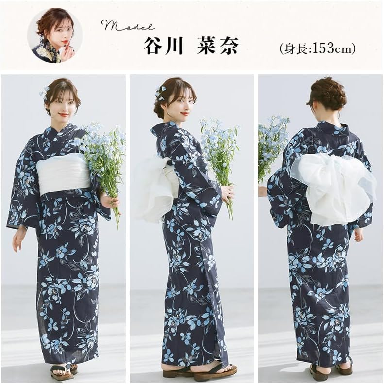 泡沫の花しらべ浴衣dita 5点セット