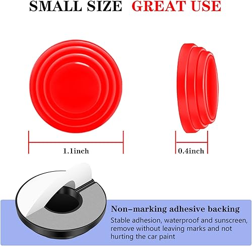 Miniatura 5 de jeseny 20 juntas antigolpes para puerta de automóvil, alfombrilla silenciadora acústica de PVC, calcomanía de protección anticolisión para el lado