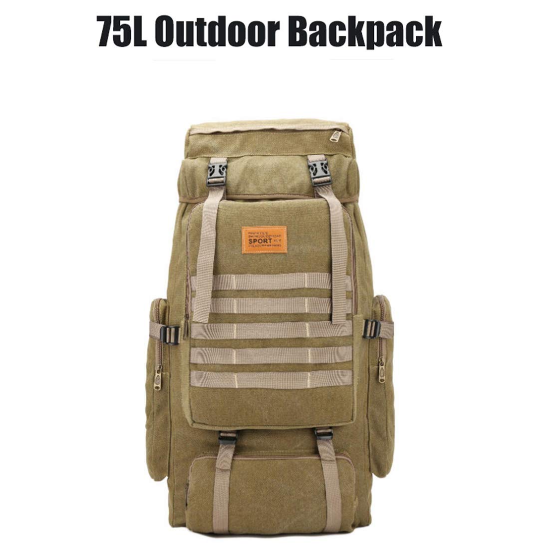 Plecak turystyczny jakości Outdoor Sport Torba Molle Wodoodporny Wspinaczka Piesze Wycieczki Wojskowy Plecak Taktyczny Camping Alpinizm 75L