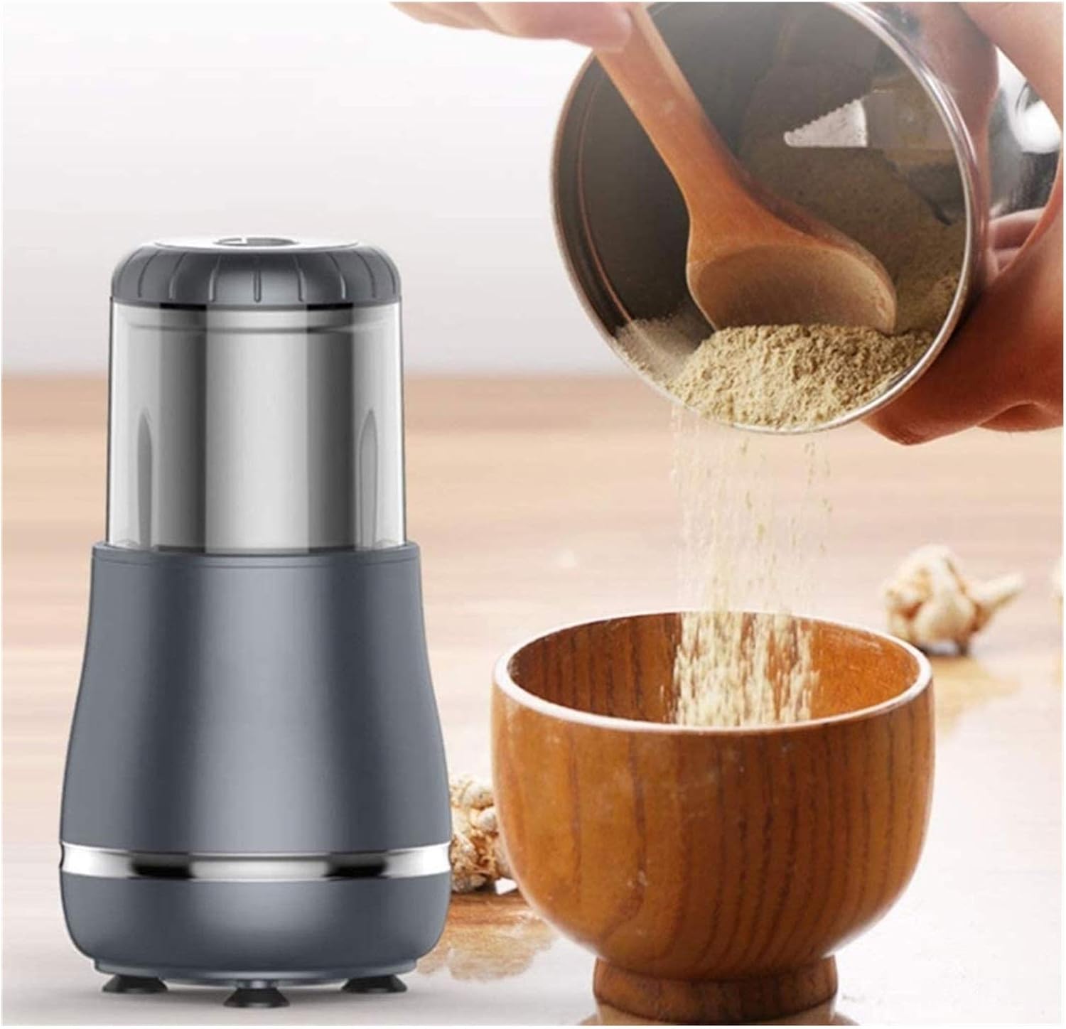 Electric Dried Spice and Coffee Grinder Detachable Cup for Clean it with Water Blade Cup Made with SUS304 stianlees Steel