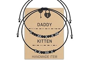 TGBJE Couple Morse Code Bracelet: Daddy and Kitten Gift