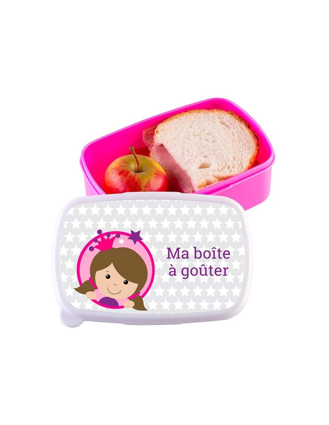 Boîte à goûter princesse anti-écrasement pour éviter les miettes