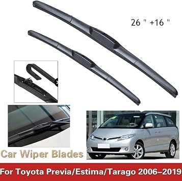Car Wiper Blade Compatible with Toyota Previa 50 2006~2019 XR50 Estima Tarago Windscreen Windshield Wipers Car Accessories 2007 2008 2018