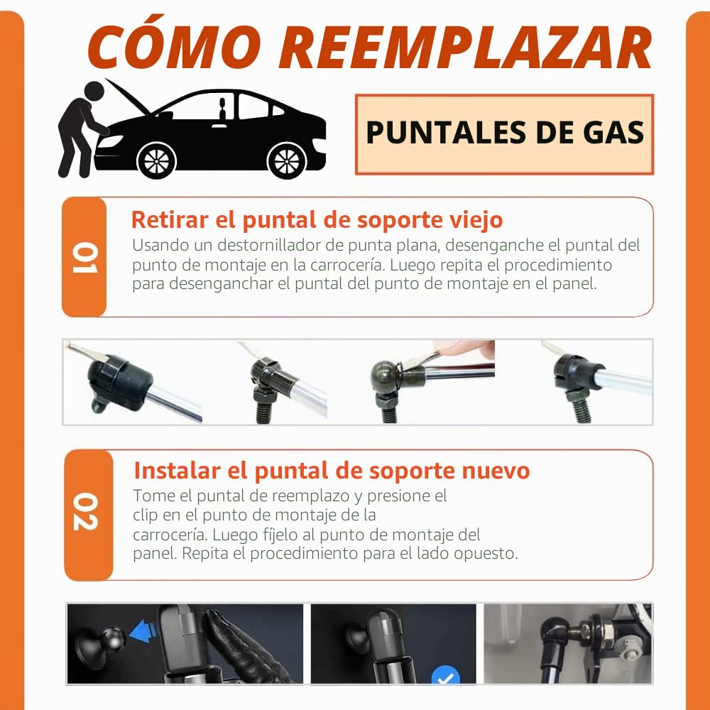 JINGLING KJ - Soporte de maletero para Transporter T4 1992-2003 MK IV 1200N - Soporte de elevación para maletero trasero de gas para portón trasero, soportes de elevación de 685 mm
