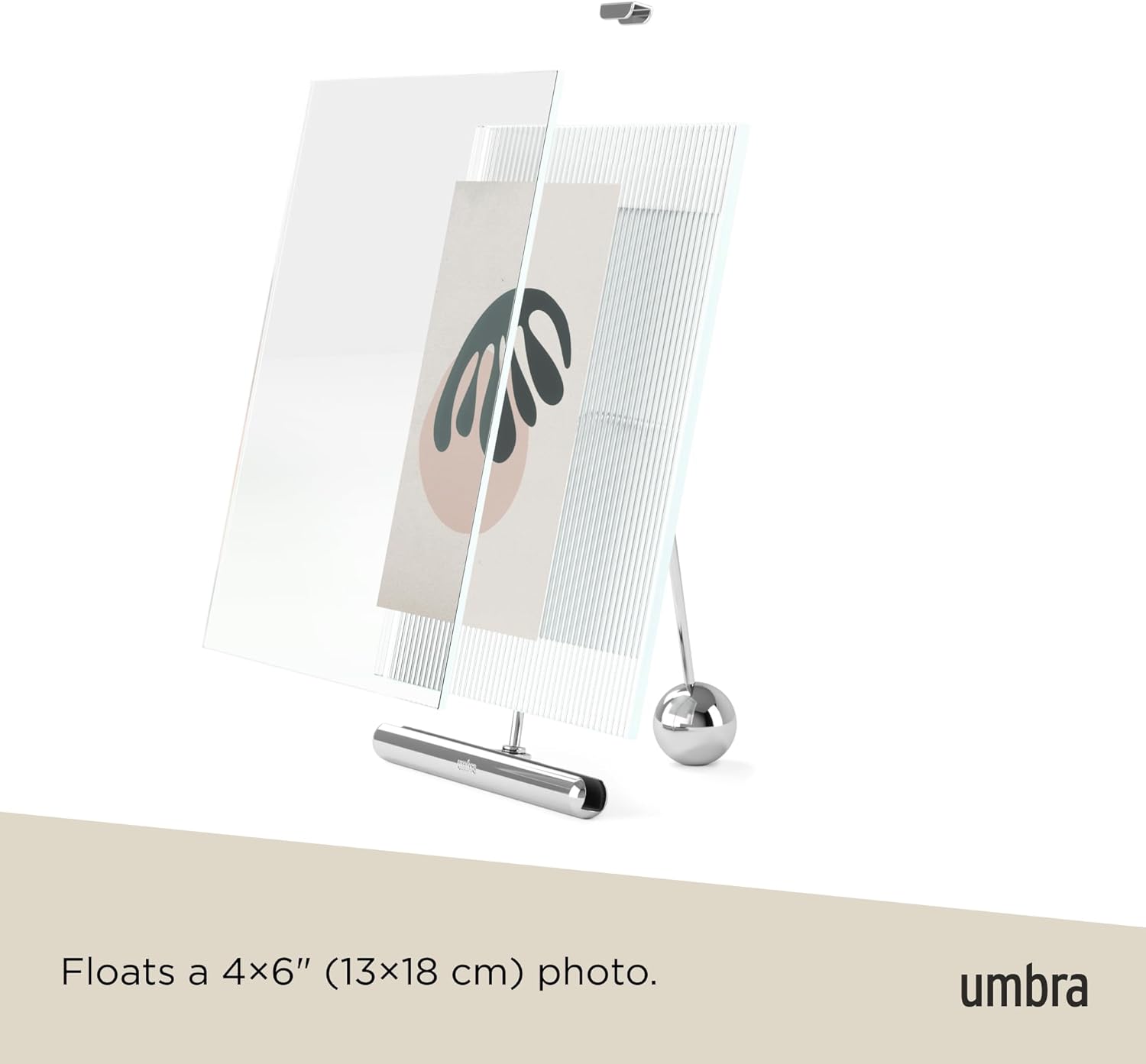 Umbra Chrome Glass Photo Frame 10 x 15/13 x 18 cm