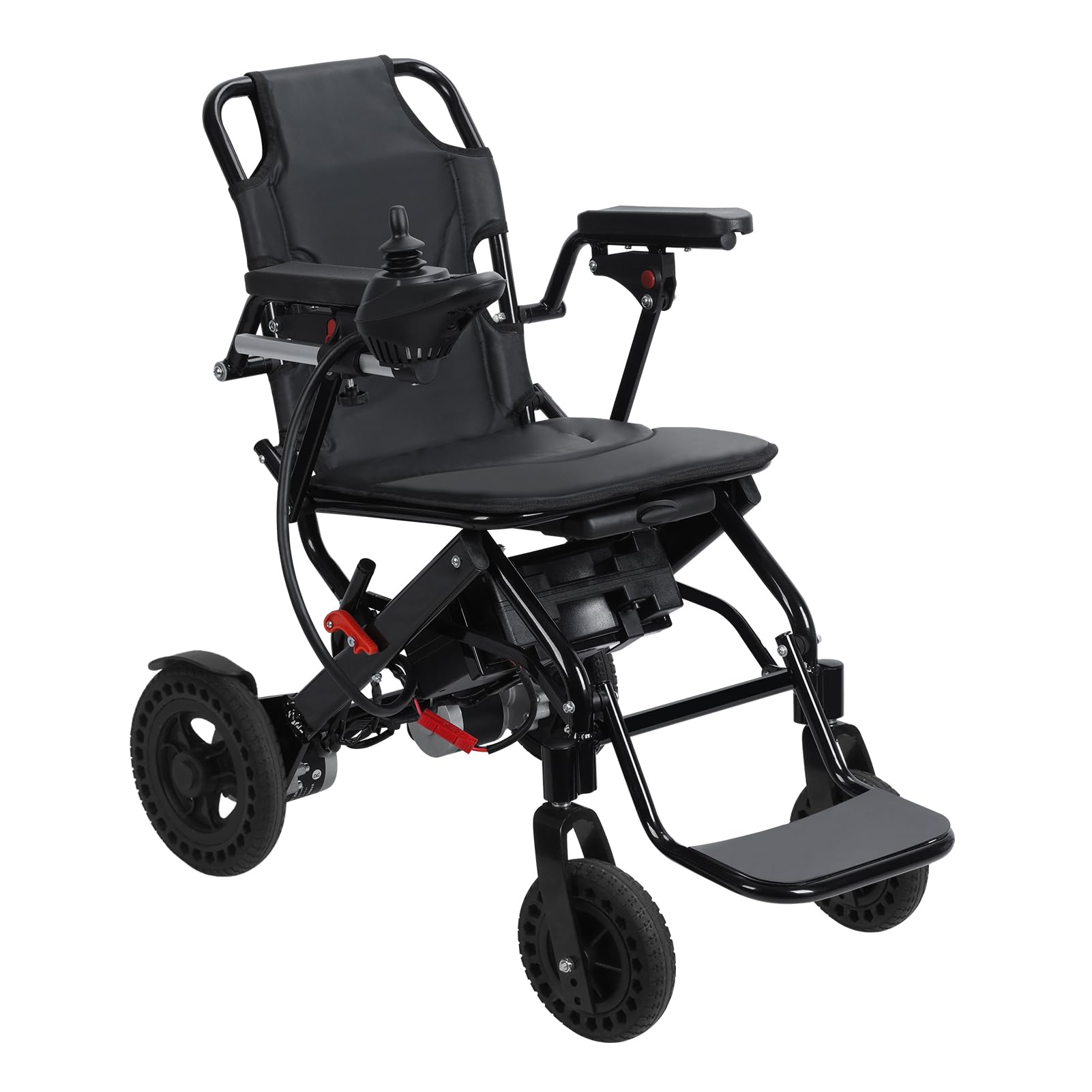 SXSLTSA Lightweight Electric Wheelchair for Adults, Motorized Portable Wheelchair with 500W Motors, 12 Miles Electric Wheelchairs for Elderly, Disabled Black UK
