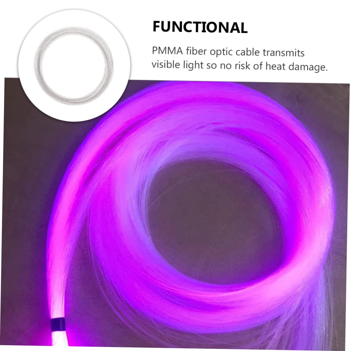 HOMSFOU 9stücke Lange Optische Faser Für Lichtleitung Für Sternenhimmel-decken Und Kreative Lichtdekorationen Hochwertige Lichtleiter Mit Flexibler Anwendung