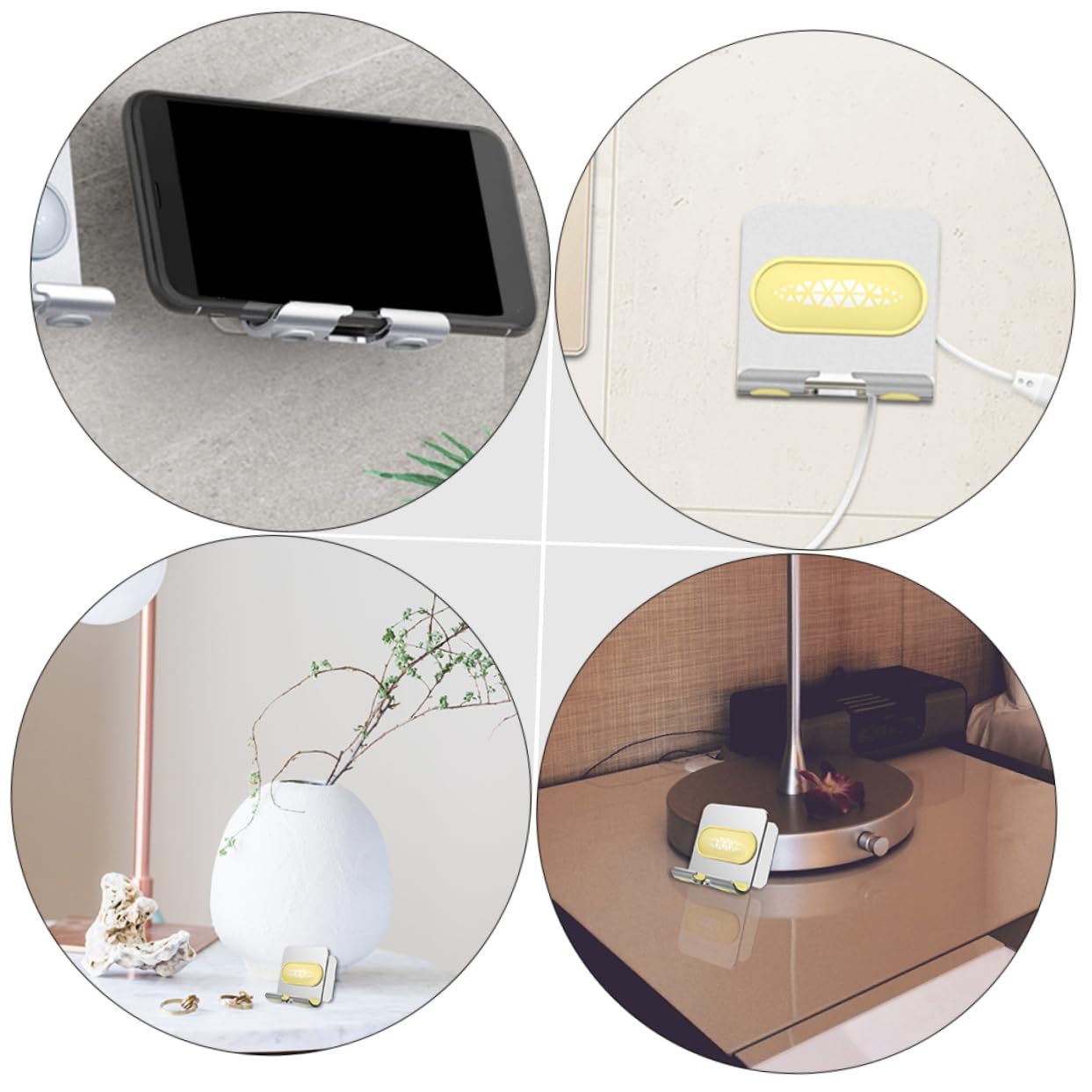 Artibetter 4pezzi Supporto Per Smartphone Per Tavolo Adatto Per Videochiamate e Visione Di Film Facile Da Trasportare Design Elegante e Resistente