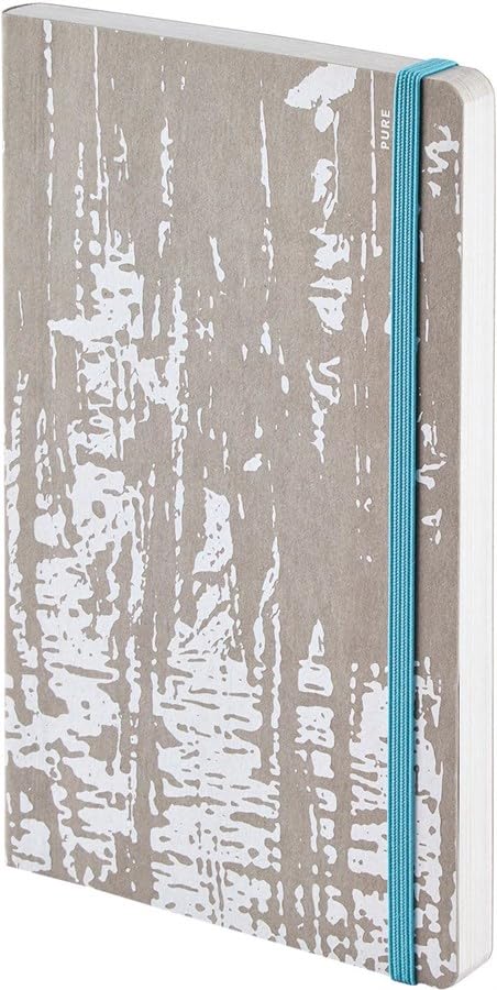 Nuuna Inspiration Journal Book with Colored Landscape 176 Pages and Elastic Closure A5 (Pure)      Office Product – Day to Day Calendar