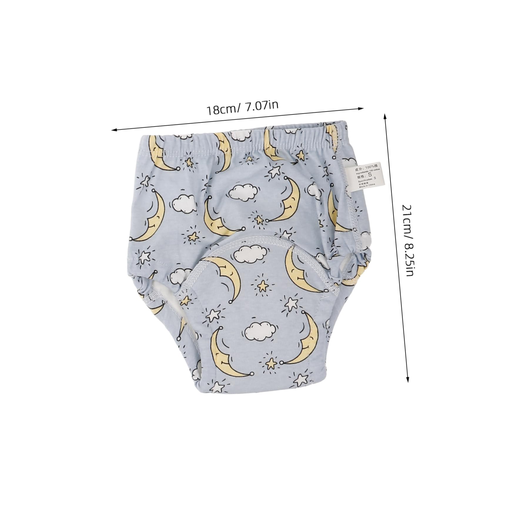 Abaodam Pantalones De Entrenamiento Para Niña Reutilizables De Algodón Y Transpirable Diseño Antileak Para Recién Nacidos Para Aprendizaje De Control Con 6 Piezas*3