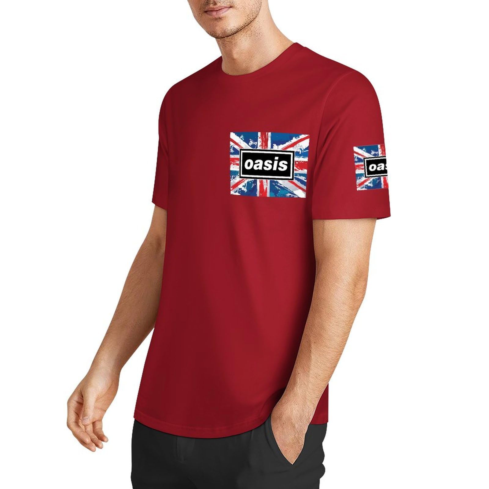 Amazon.co.jp: オアシス OASIS バンド Tシャツ 半袖 夏服 綿100 