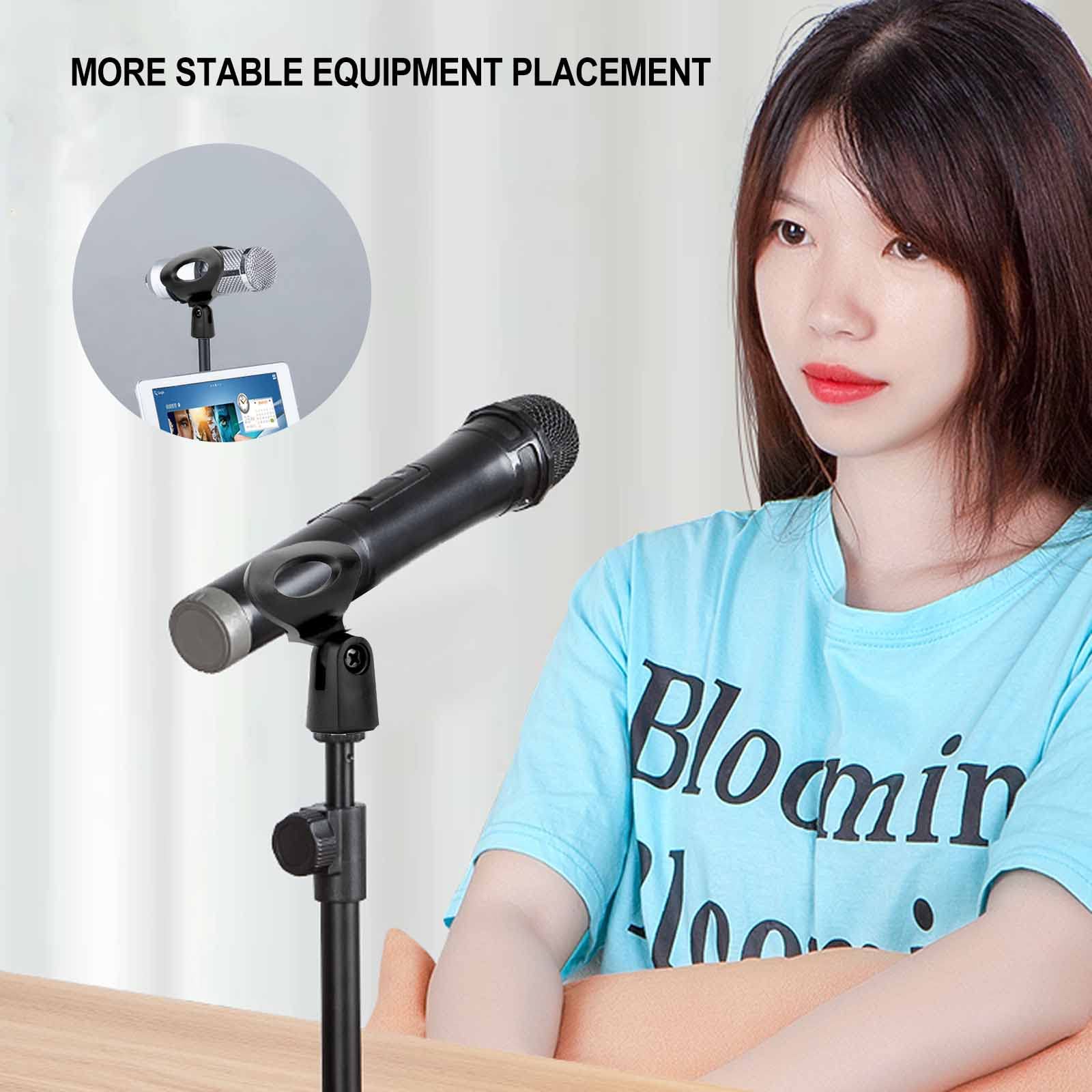 Pince Micro 6PCS Clip de Microphone Pince pour Microphone Support Universel de Microphone pour Conférences, Podcasts, Conférences, Concours
