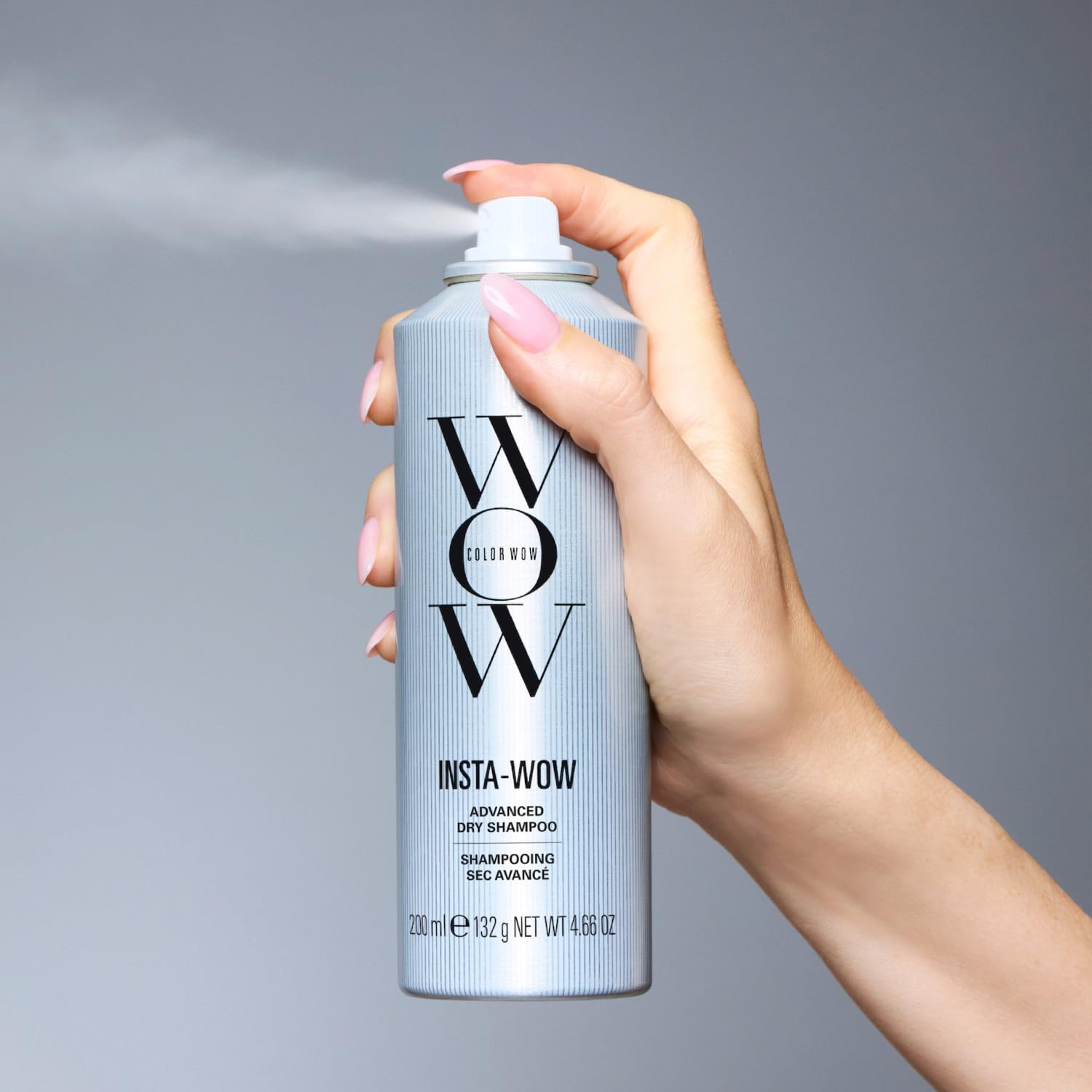 Color Wow, Insta-Wow, Shampoo Secco Detergente e Rinfrescante senza Residui Bianchi, Tecnologia Active Cleansing e Amido Ultra-Fine, Per Tutti i Tipi di Capelli, 200ml