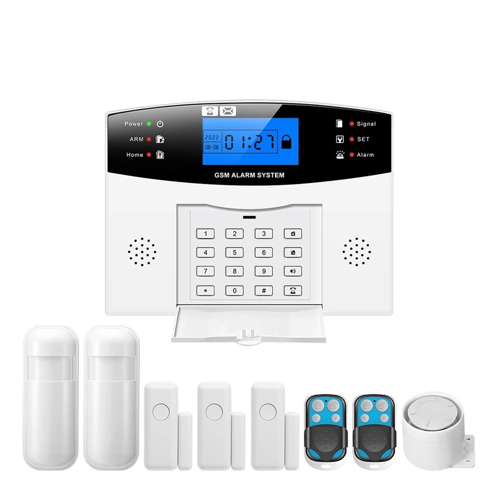 Tuya Smart Home Alarm Residential Wireless House WIFI Anti -theft Systems Security Remote Monitoring(F)