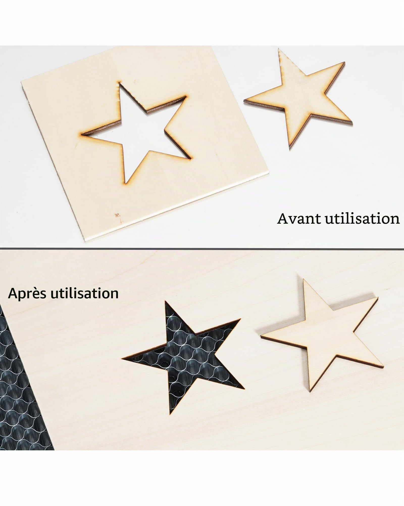 ATOMSTACK F2N Table de Travail Laser en Nid d'abeille 350 * 350 mm Machine de Gravure Laser Ompatible Avec la Plupart des Machines de Dravure Lit de Découpe Pour une Dissipation Rapide de la Chaleur