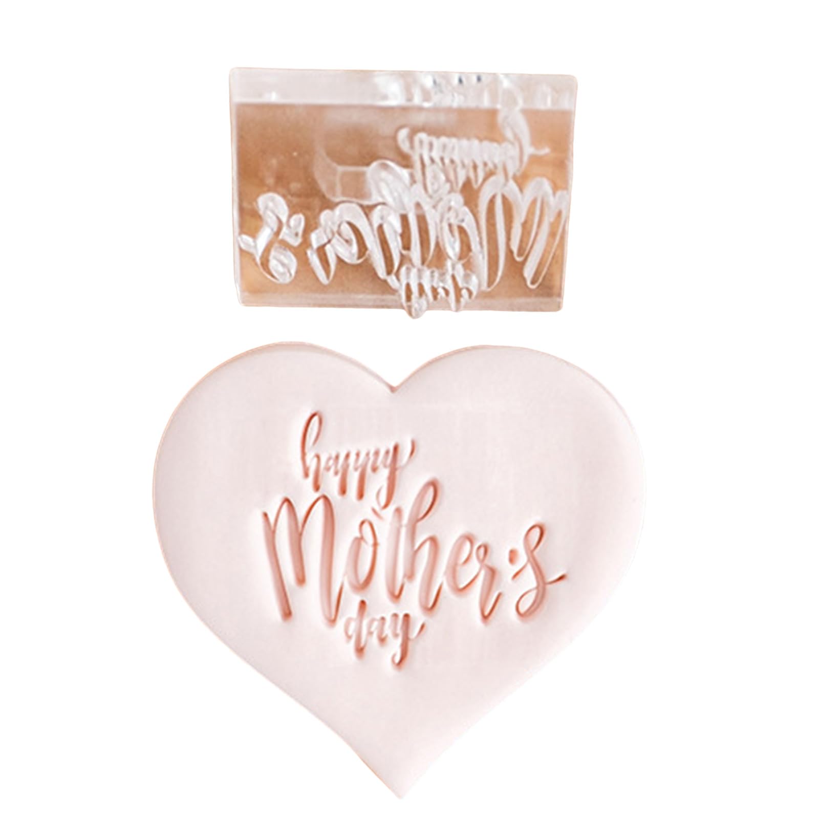 Multifunctional Acrylic Fondant Cookie Stamp Ideal For Mother's Day Parties And Family Gatherings To Show Love