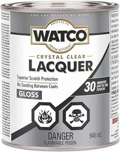 Miniatura 6 de Rust-Oleum Watco 63281 - Aerosol de acabado de madera transparente lacado, 11.25 onzas, satinado transparente