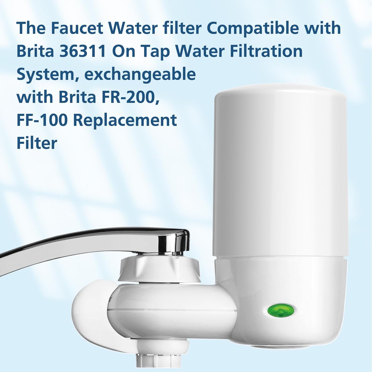 2-Pack Faucets Filter Cartridge Replacement, Compatible with Brita® Faucet Water Filtration System, Brita® 36311, 36313, FR-200, FF-100 - Image 2
