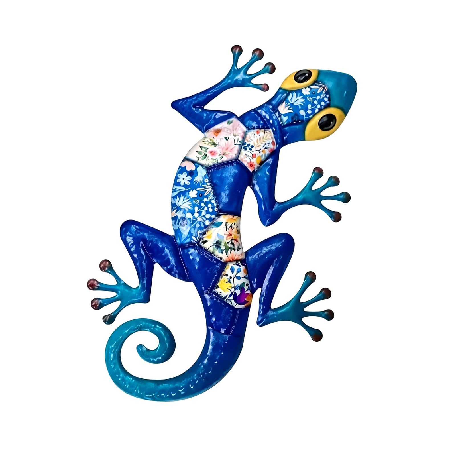 ZEPFJHE Metal Gekkota Wall Decor, Hanging Metal Lizards Outdoor Decors Garden Decorative Ornament for Home, Yard, Fence, Patio Gekkota Wall Decor Outdoor