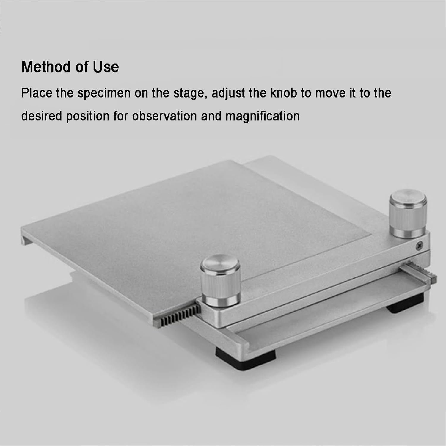TYH Platina Portaobjetos Versátil para Microscopio, Platina Móvil para Microscopio con Soporte Vertical - Mesa Deslizante Xy, Recorrido De 40 Mm para Fotografía Y Examen Macro/Micro