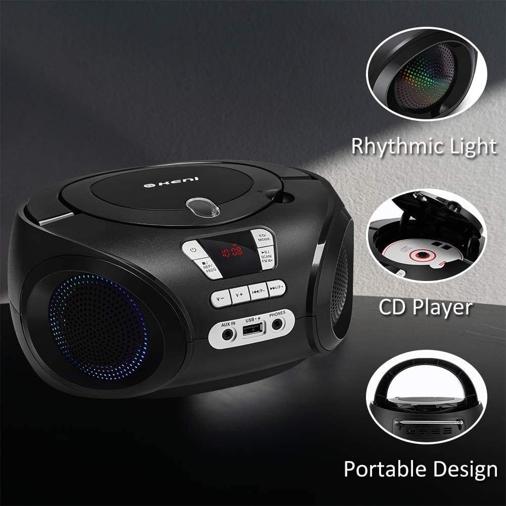 G Keni radio cd player boomboxes portable speakers with FM USB