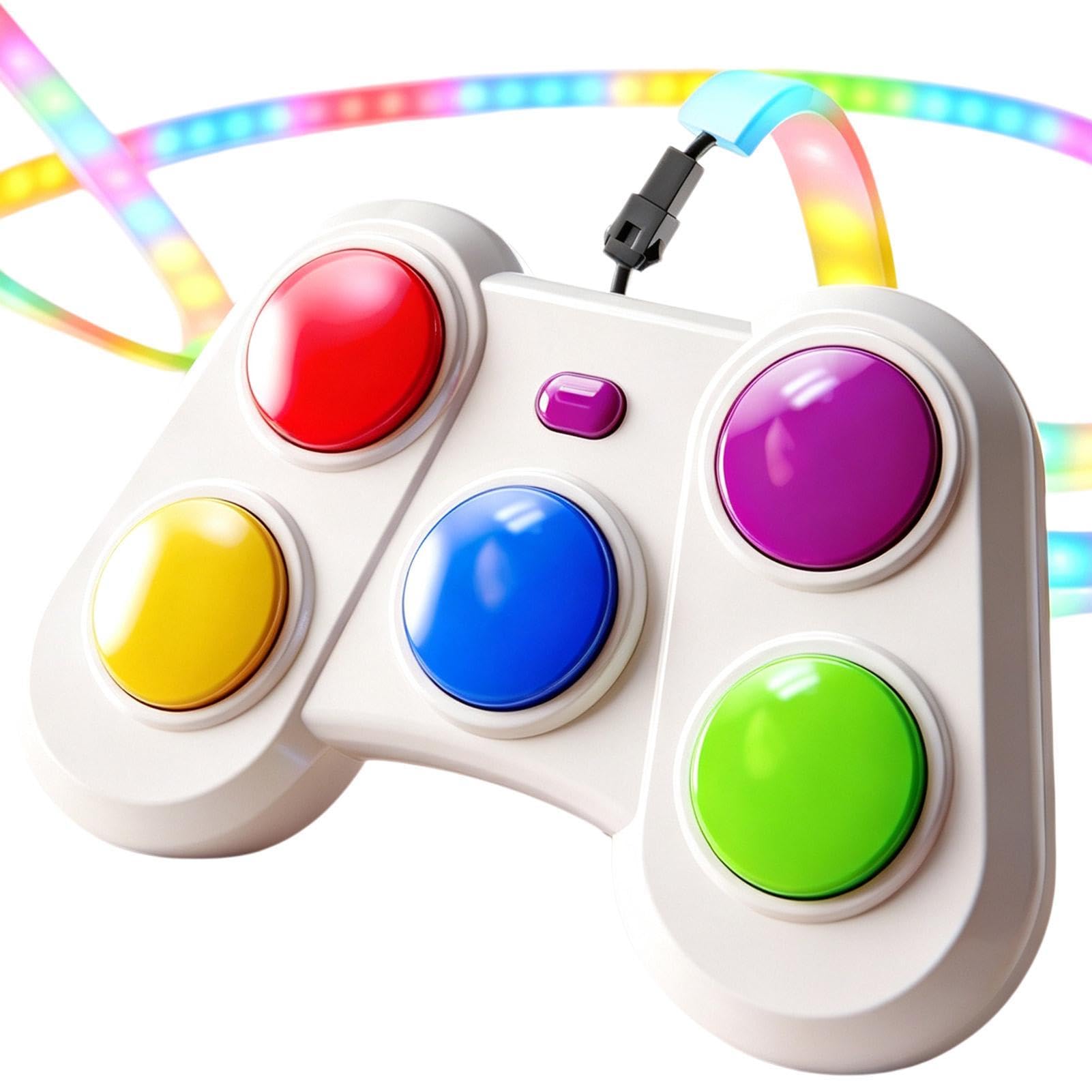 Handheld Electronic Game, Portable Rhythm Console With Sound & Lights