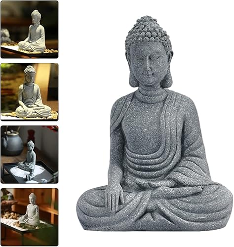 Miniatura 7 de BESTOYARD 1 estatua de Buda decoración japonesa para pecera, decoración para el hogar, estatuas de Buda decorativas para el hogar, estatuas de Buda