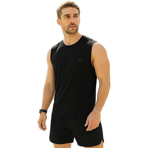 CHKOKKO Sleeveless Tank Top for Men