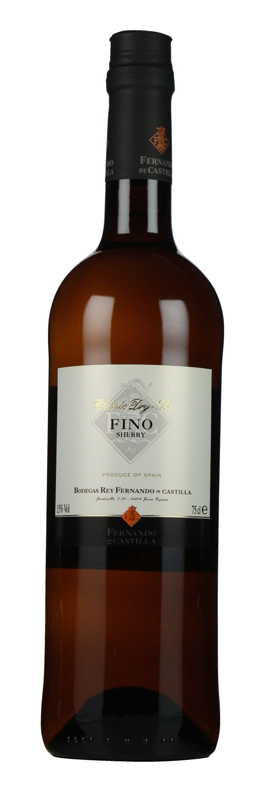 Fernando Rey De Castilla Fino Classic Dry Sherry Jerez D.O. (0.75 Litre)