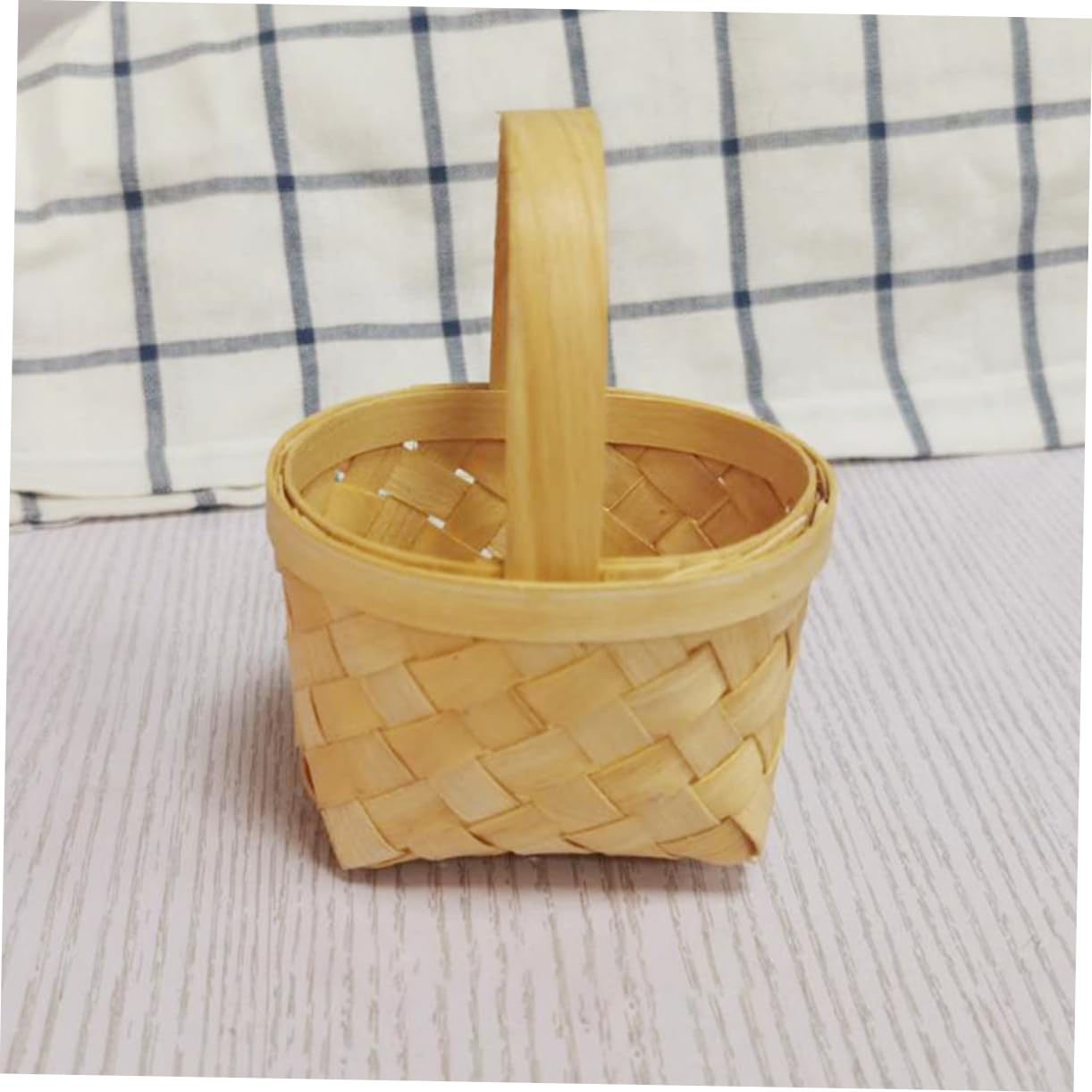 Garneck Wooden Small Baskets for Wedding Candy Packaging Storage Set of 4 Decorative Baskets