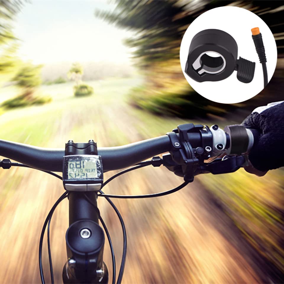 Tsinghwang Electric Bike 130X Thumb Throttle 12-72V SM/Waterproof Connector,11.8