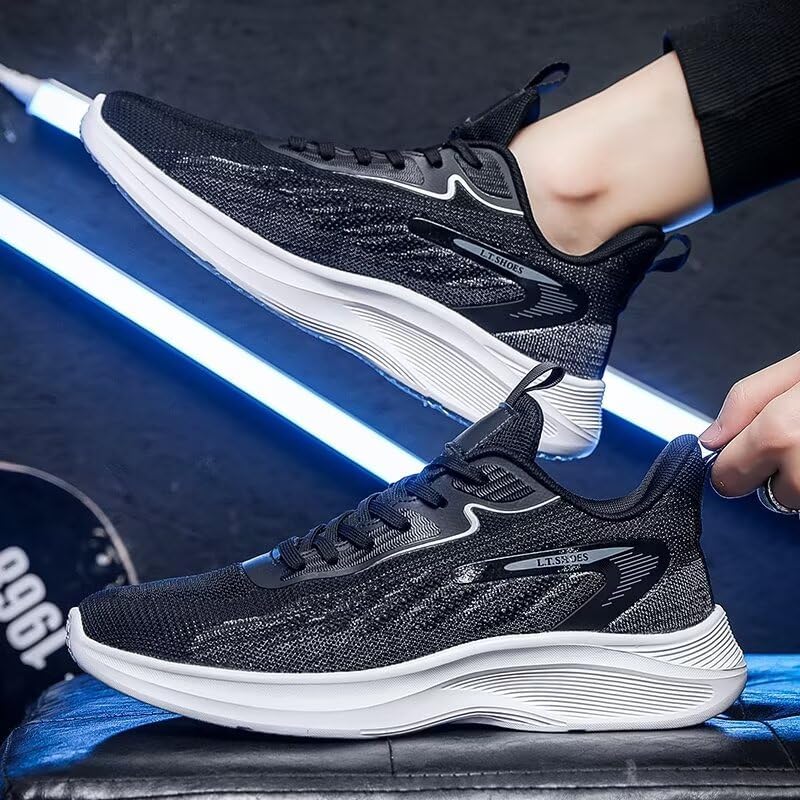 Men's Running Shoes Breathable Lightweight Walking Shoes Mesh Sport Sneakers Shoes for Men