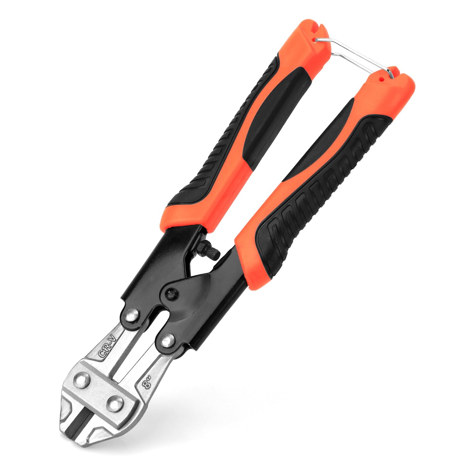 QWORK® Bolt Cutter, 8 Inch/220mm Cr-V Mini Bolt Cutter with Non-Slip Grip, for Cable Chain, Spring