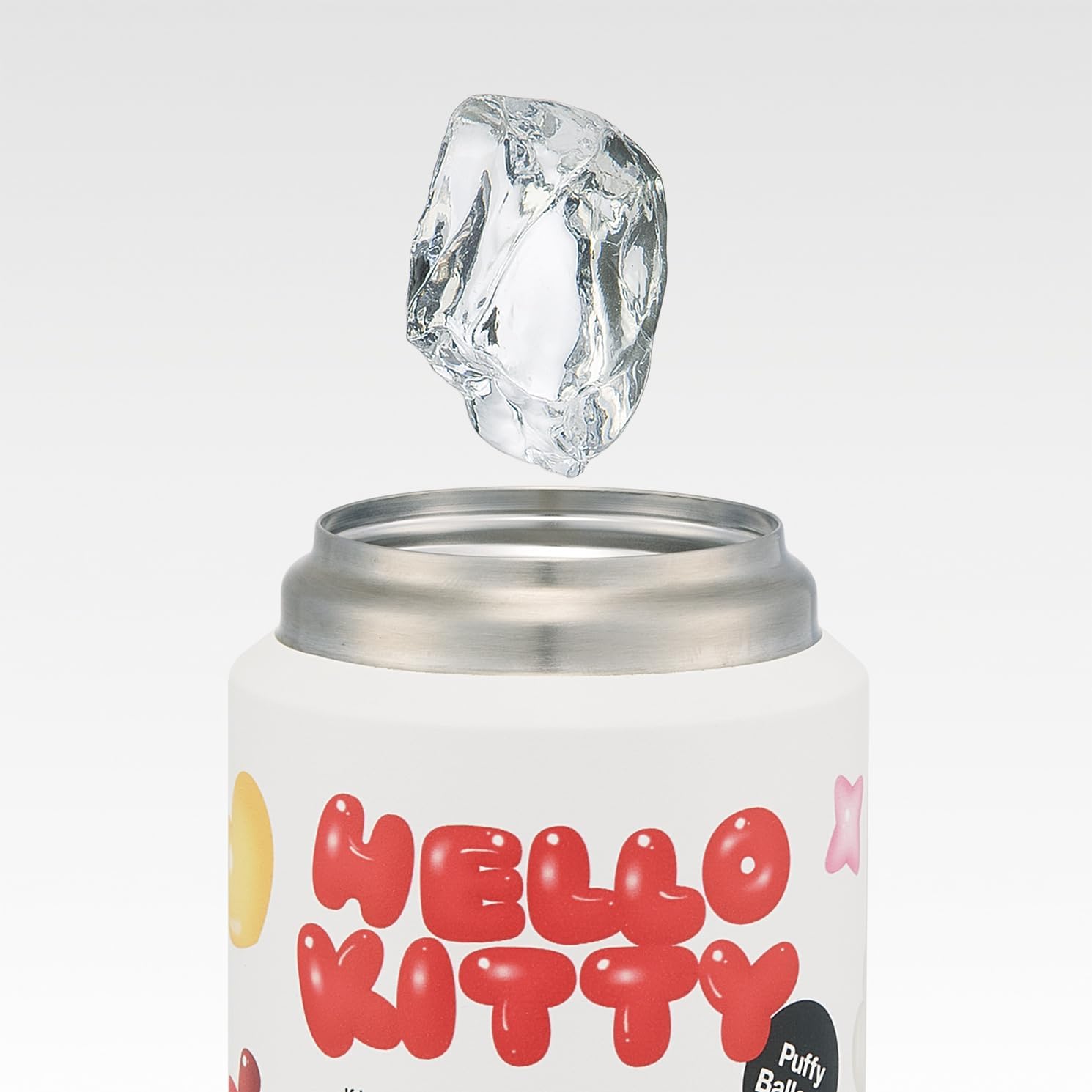 Skater - Stainless Steel Water Bottle with Carabiner Handle, Insulated and Cold Water Bottle, Sanrio Hello Kitty Double Wall Vacuum Insulated Water Bottle - Soup Balloons STBC6-A