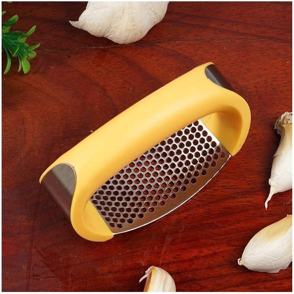 High Effective Garlic Press ，Garlic Press Stainless Steel Garlic Press Garlic Chopper Crusher Vegetable Kitchen Garlic Ginger Garlic Mincer Crusher