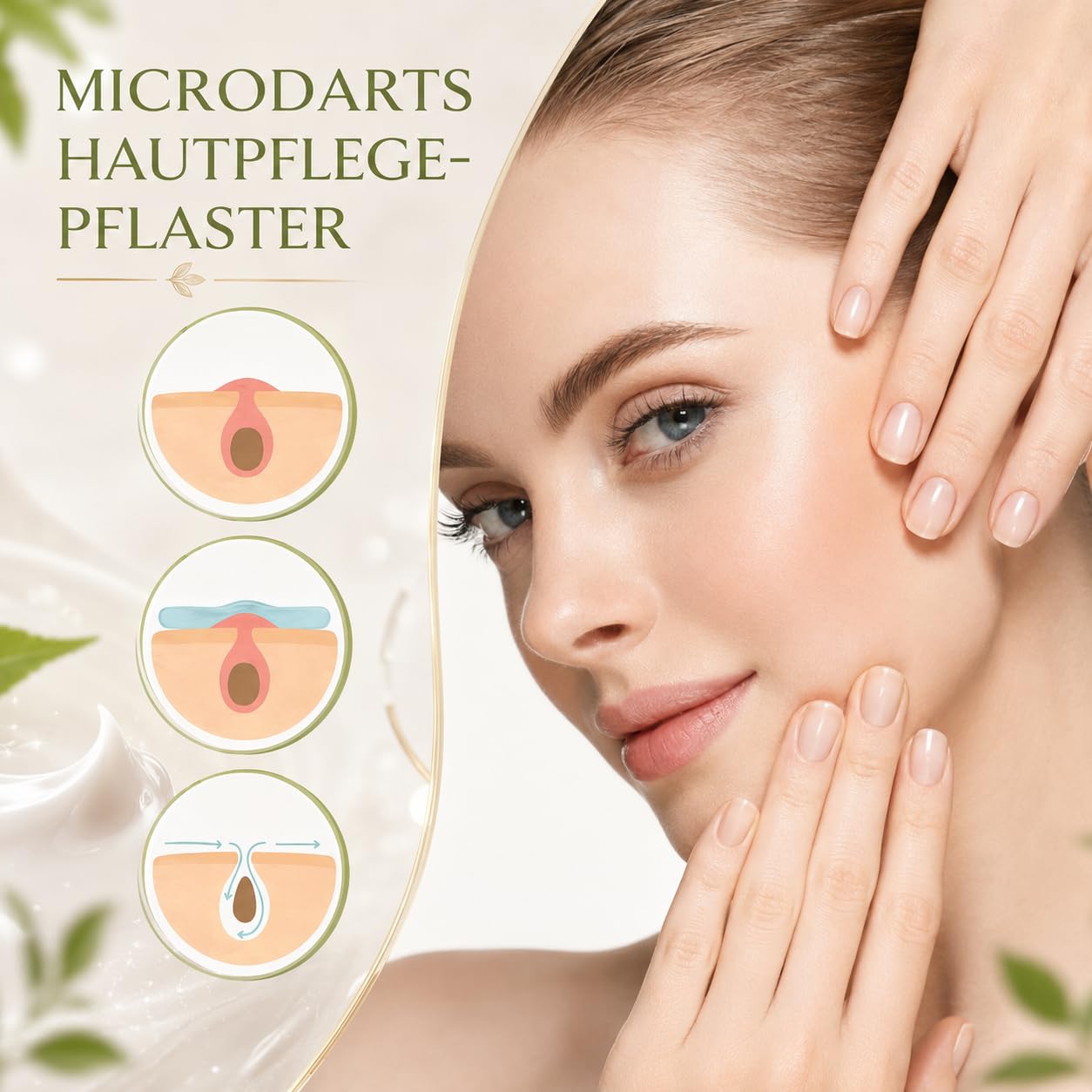 KUBOZN Pro MicroDartsTAG Gone Hautpflaster zur Skin Tag Pflege, Nano Pickelpflaster zum Abdecken von Pickeln, Hautunreinheiten und Hautstellen für Gesicht und Alltag (Weiß*1pcs)