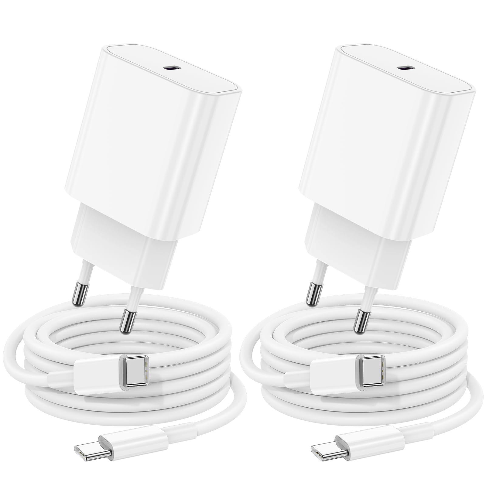 iPhone 18 17 16 15 Ladegerät mit Ladekabel, 20W USB C Schnellladegerät Original mit Typ C Kabel 2m für Apple iPhone 18 Pro Max/Duo/17 Air/16e/15 Plus, USBC Netzteil für iPad Air/Mini, Adapter Type C