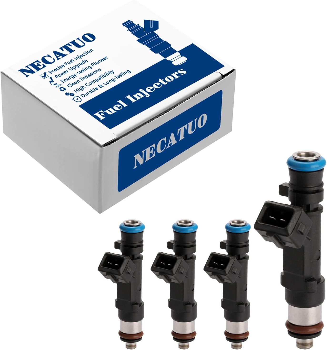 Set of 4 Fuel Injectors - Compatible with Chevrolet Cruze 2011-2015 Cruze Limited Sonic 2012-2016 Trax 2013-2016 Buick Encore L4 1.6L - Replaces FJ1150 55565970 217-3432