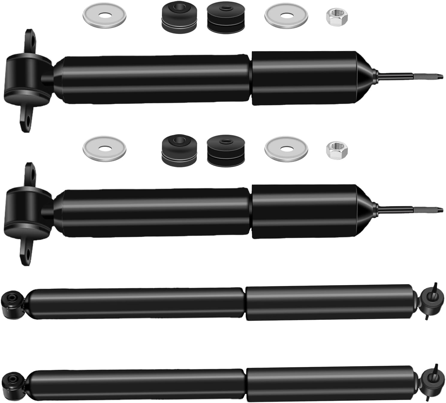 Maxfavor Front & Rear Shock Absorbers fit for 4WD & RWD 1991-2001 Jeep Cherokee 2.5L 4.0L (NOT FOR GRAND CHEROKEE)