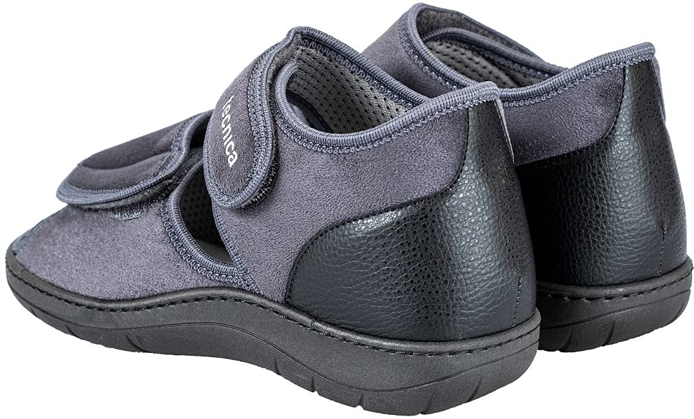 EXTRO STYLE Tecnica 5, Linea Anziani, Microfibra, Ciabatta Ortopedica Made in Italy per Piede Fasciato, Chiusura a Strappo, Scarpe Ortopediche, Dispositivo Medico Classe 1