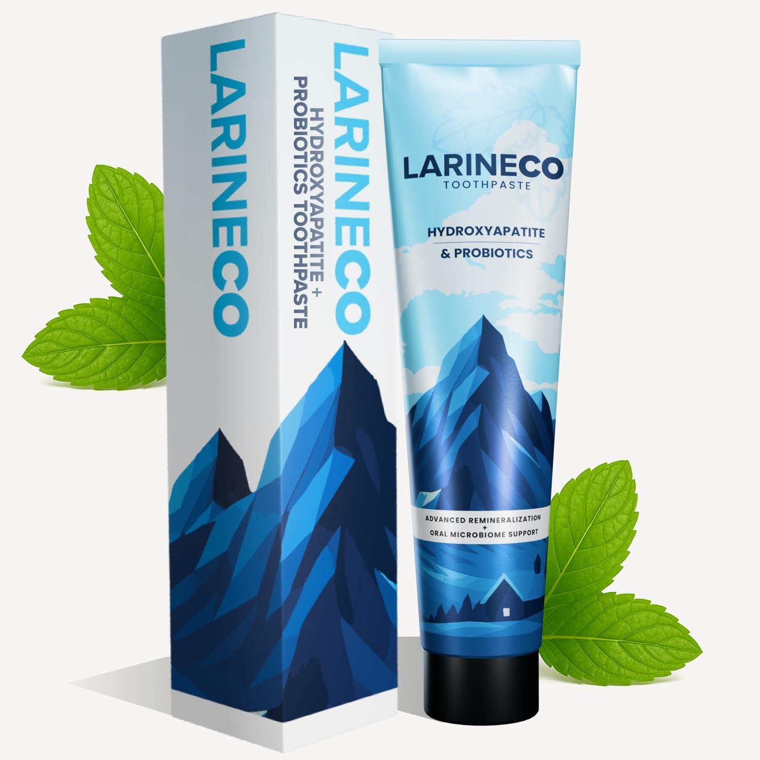 Larineco Nano Hydroxyapatite Toothpaste – Sulfate Free Remineralizing Toothpaste – Enamel Care, Gentle Whitening, Sensitive Teeth – 4oz