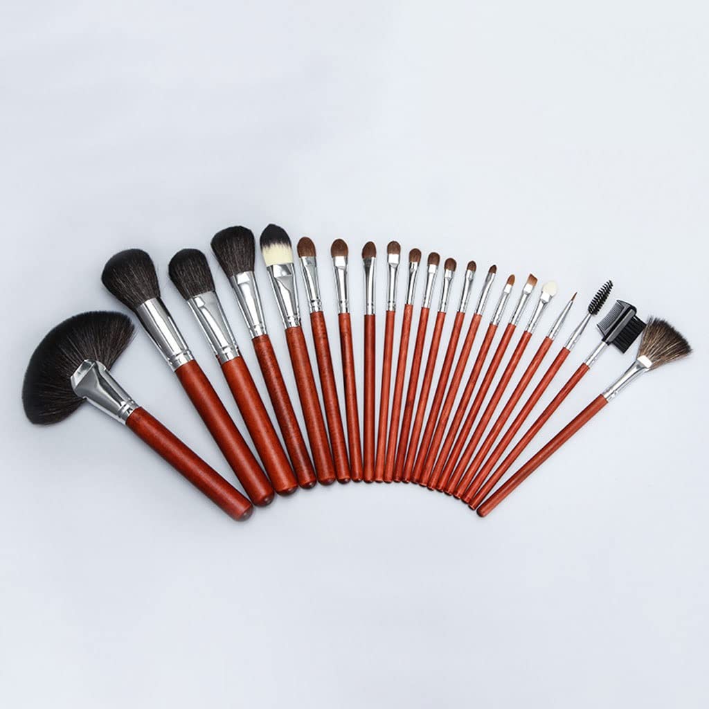 21 brochas de Maquillaje, brocha for Sombra de Ojos, brocha for Polvos Sueltos, Herramientas de Maquillaje, Juego Completo de Maquillaje