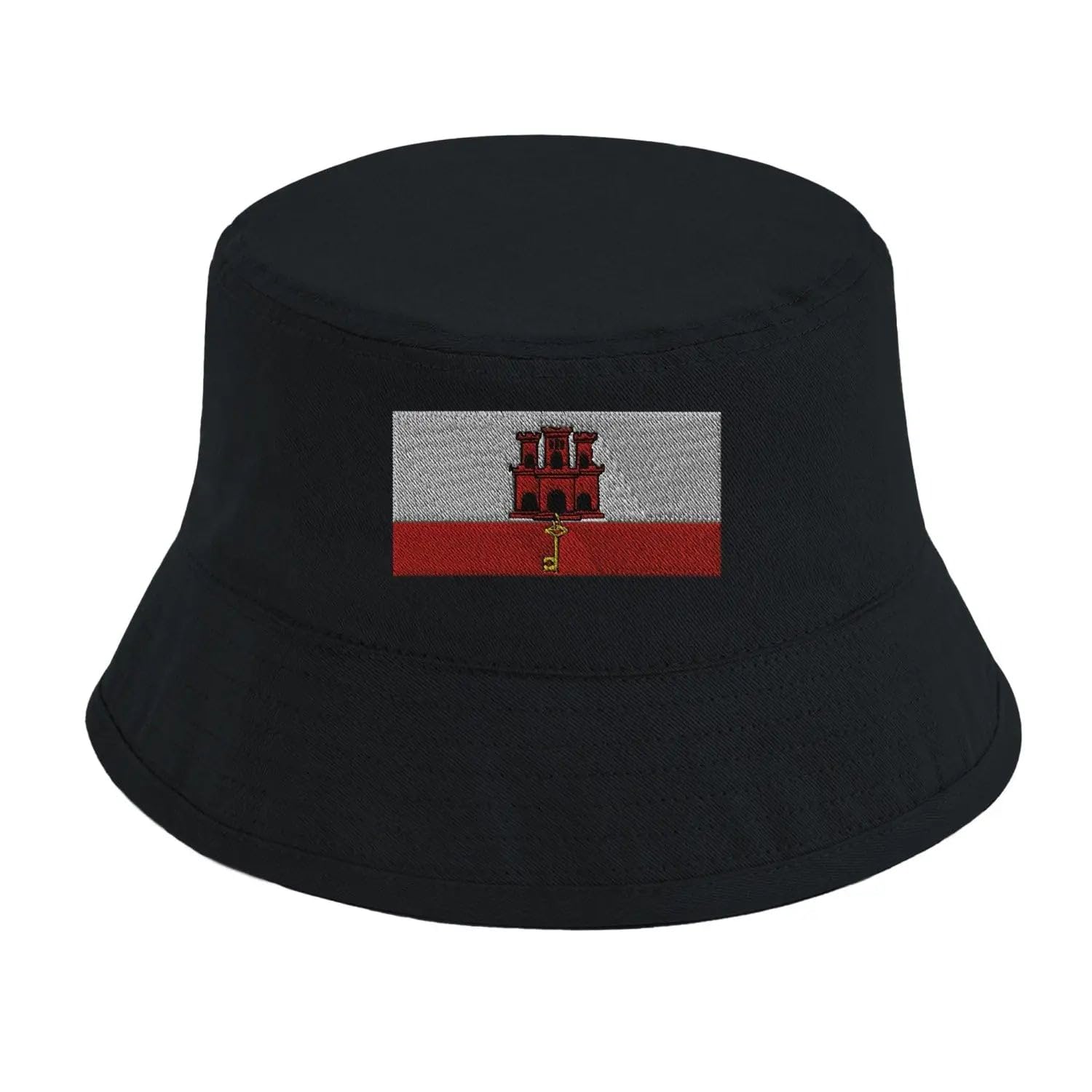 Chapeau bob drapeau de Gibraltar contre le soleil d'été