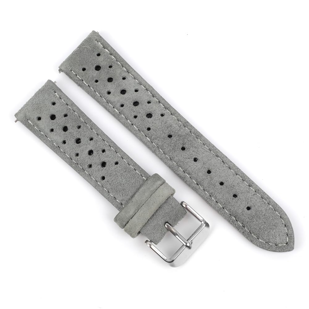 Onthelevel Suede Leather Watch Strap 18mm 19mm 20mm 21mm 22mm 24mm Rally Racing Watch Band With Quick Release Replacement Watchband