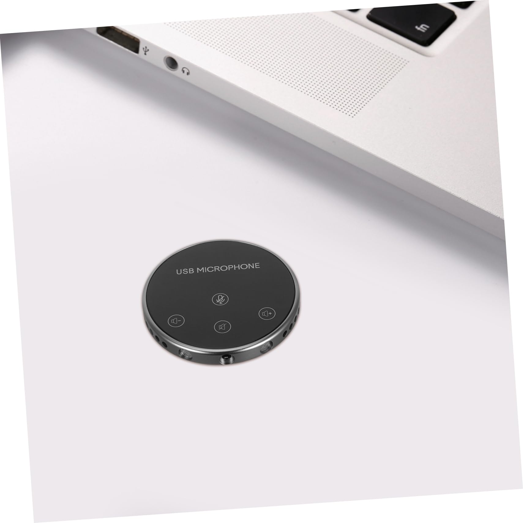 DOITOOL Microfono Omnidirezionale USB per Conferenze e Laptop Nero