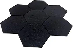 Espuma Acústica Hexagonal 30cm X 2cm Lisa Kit C /10 Placas